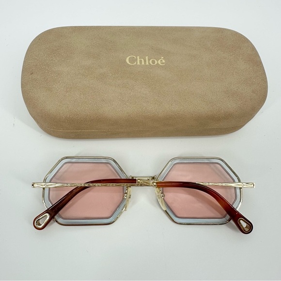 Chloe CE146S Tally Octagonal Sunglasses Pink Lens main image 11